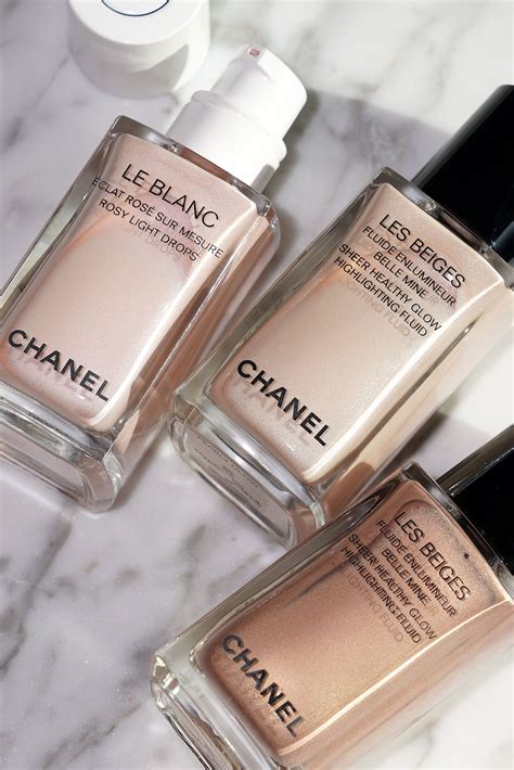 chanel illuminating powder duo|le blanc rosy light drops.